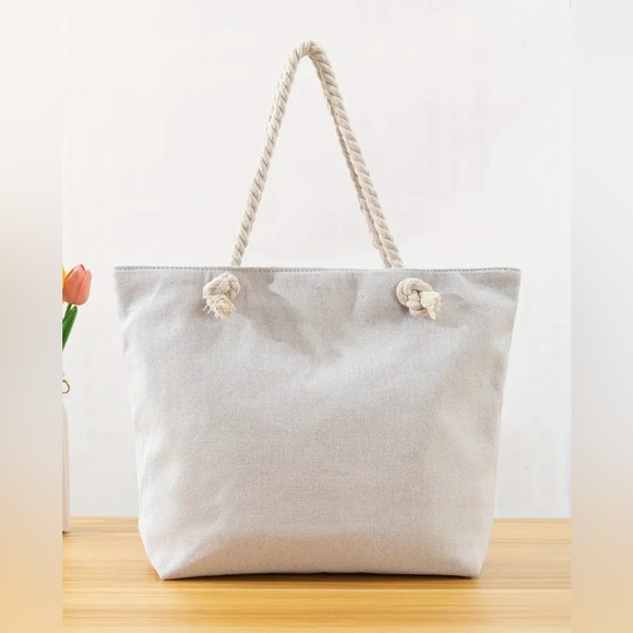 🇺🇸 USA Flag Large Woven Summer Tote - Picture 2 of 5